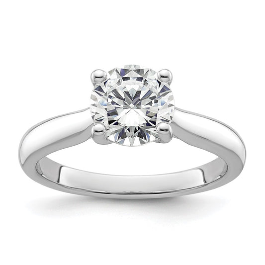Buy 14K White Gold Semi-Mount Engagement Ring for 1.5 Carat Stone - Stylish Accents