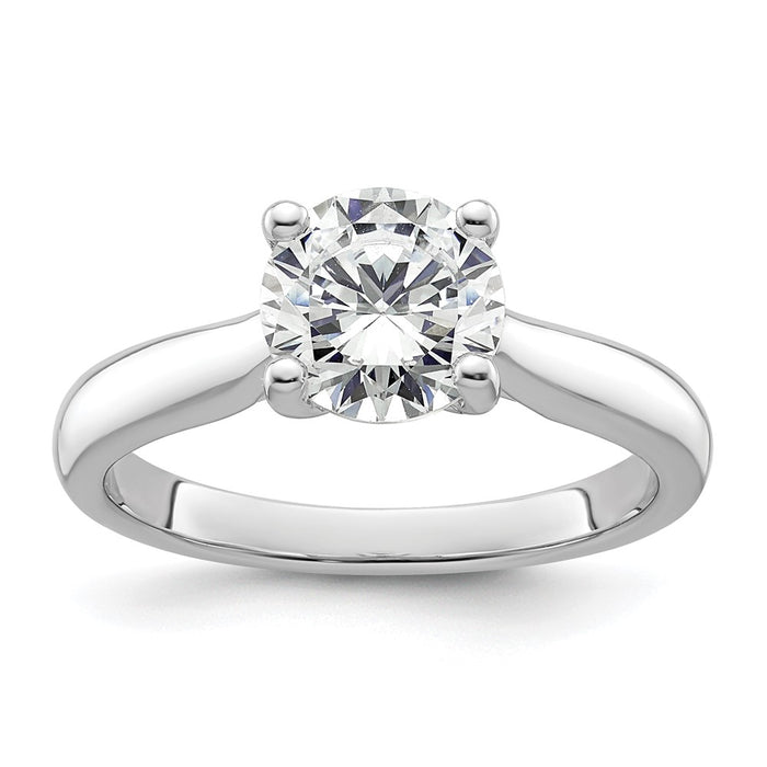 Buy 14K White Gold Semi-Mount Engagement Ring for 1.5 Carat Stone - Stylish Accents-1