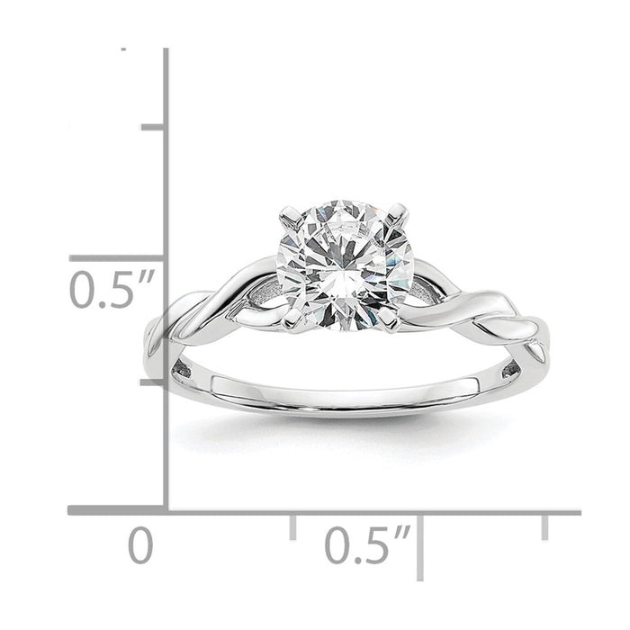 Buy Exclusive 14K White Gold 3/4 Carat Engagement Ring Setting - Stylish & Value!-8