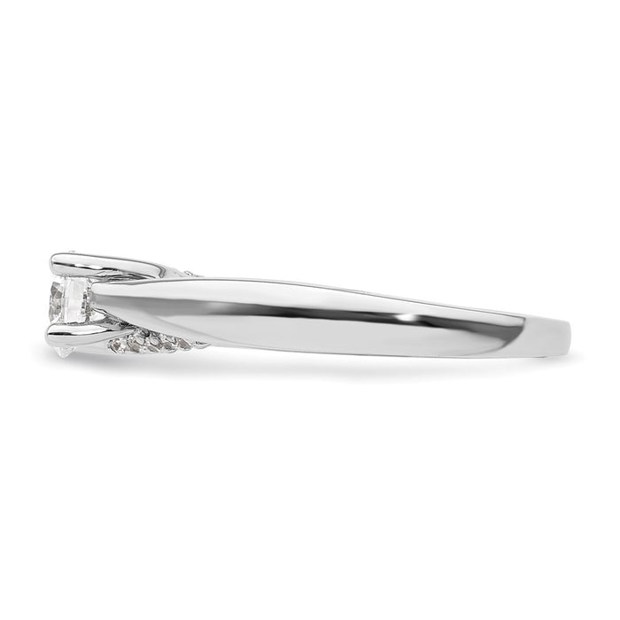 Buy Exclusive 14K White Gold Semi-Mount Engagement Ring for 1/2 Carat Diamond-3
