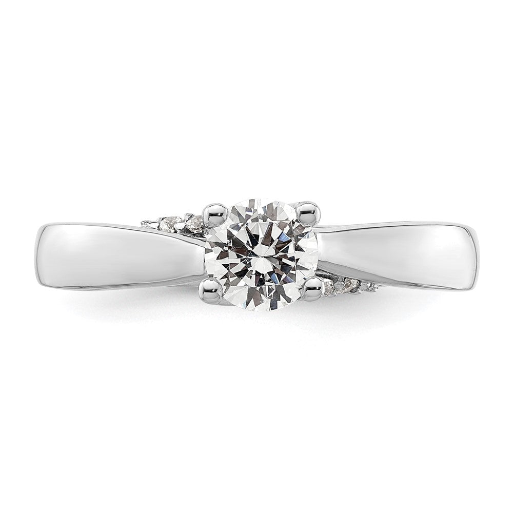 Buy Exclusive 14K White Gold Semi-Mount Engagement Ring for 1/2 Carat Diamond