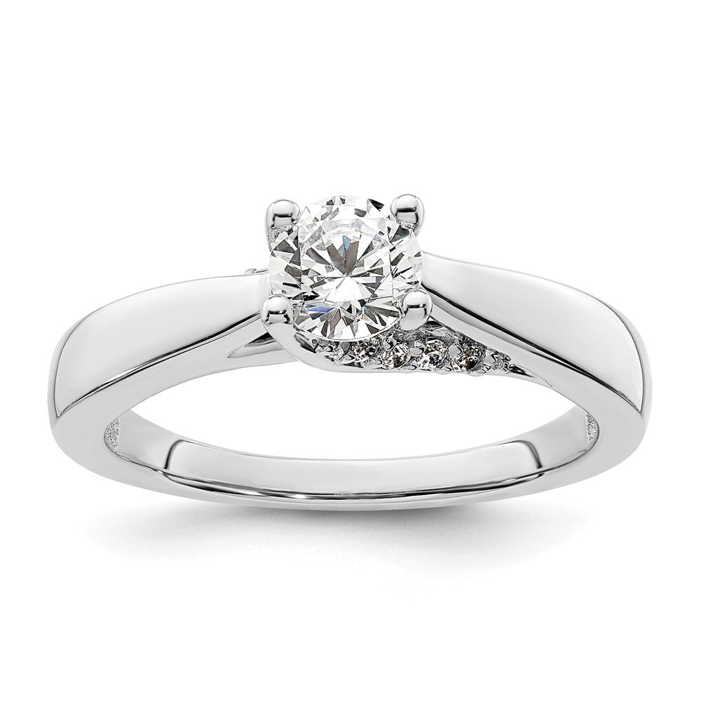 Buy Exclusive 14K White Gold Semi-Mount Engagement Ring for 1/2 Carat Diamond