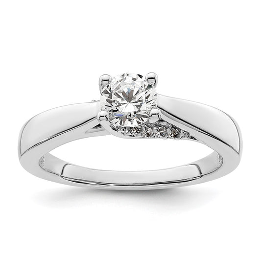 Buy Exclusive 14K White Gold Semi-Mount Engagement Ring for 1/2 Carat Diamond
