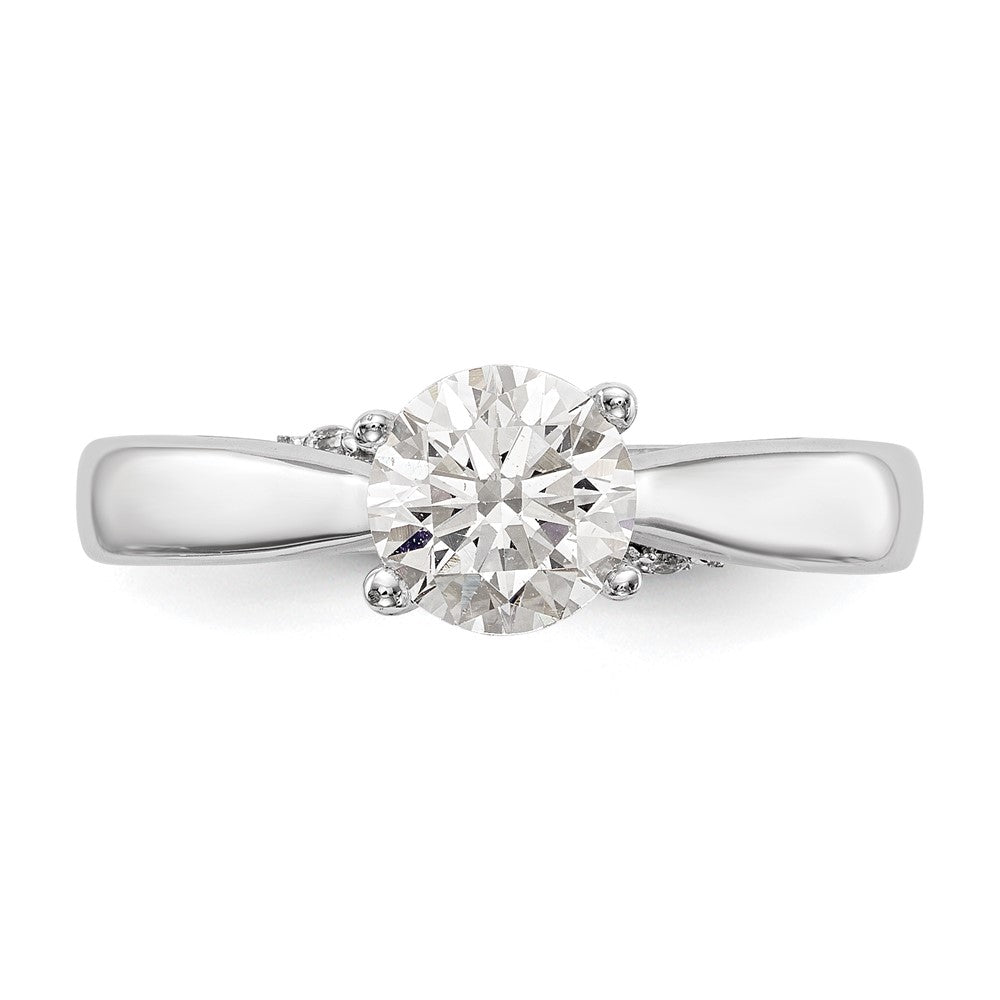 Buy 14K White Gold Semi-Mount Engagement Ring, 1 Carat, Stylish Diamond Accents