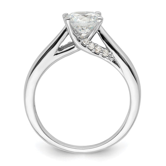 Buy 14K White Gold Semi-Mount Engagement Ring for 1.25 Carat Stone - Stylish Value!