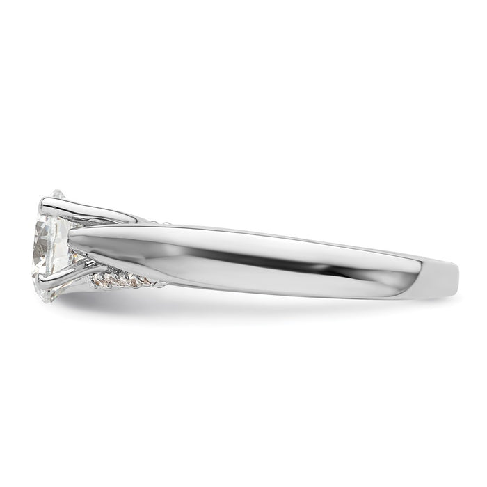 Buy 14K White Gold Semi-Mount Engagement Ring for 1.25 Carat Stone - Stylish Value!-3