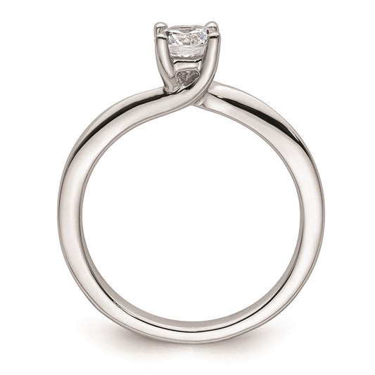 Buy 14K White Gold 1/2 Carat Round Solitaire Engagement Ring Setting - Stylish!