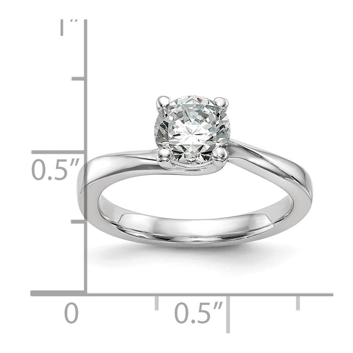 High-Quality 14K White Gold 1 Carat Engagement Ring Setting - Stylish & Affordable-8