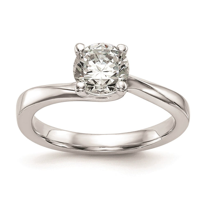 High-Quality 14K White Gold 1 Carat Engagement Ring Setting - Stylish & Affordable-1