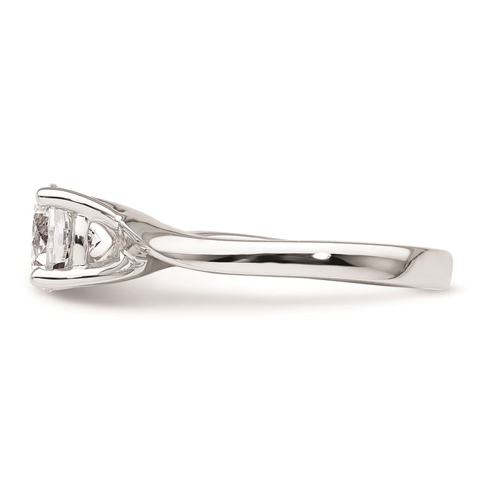 Buy Exclusive 14K White Gold 1.25 Carat Round Solitaire Engagement Ring Setting-3