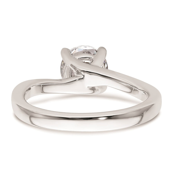 Buy Exclusive 14K White Gold 1.25 Carat Round Solitaire Engagement Ring Setting-5
