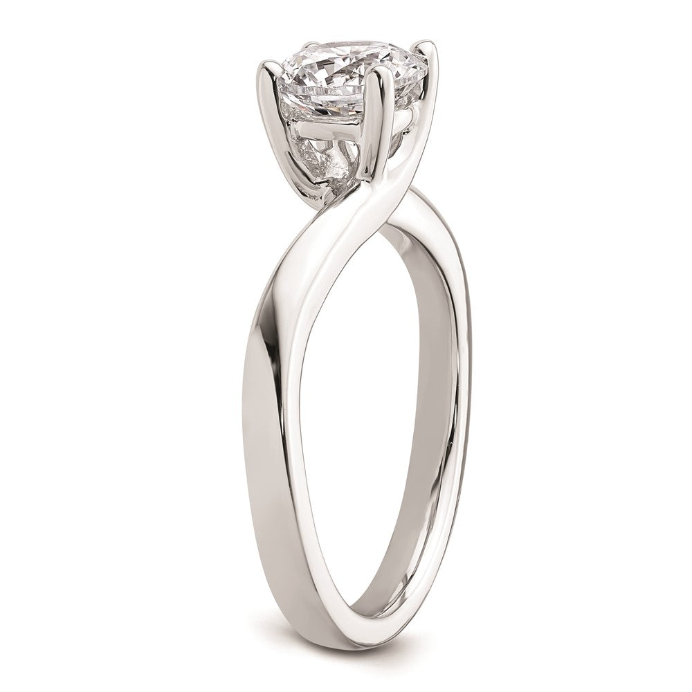 Buy Exclusive 14K White Gold 1.25 Carat Round Solitaire Engagement Ring Setting