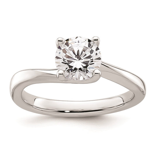 Buy Exclusive 14K White Gold 1.25 Carat Round Solitaire Engagement Ring Setting