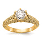 Buy Stylish 14K Yellow Gold Vintage Engagement Ring Mounting - 1.25 Carat-1