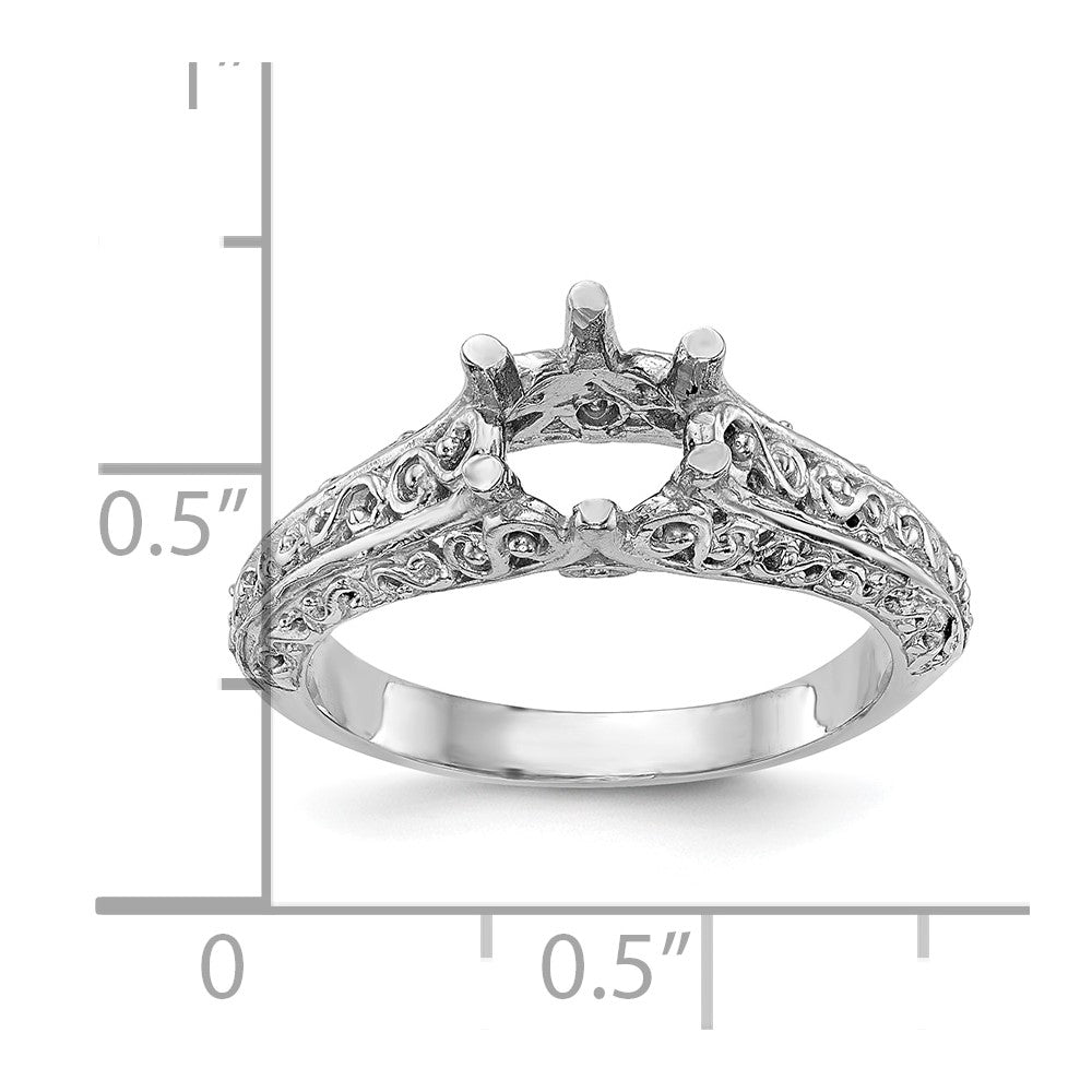 Exclusive 14K White Gold Vintage Solitaire Engagement Ring - 1 Carat Value