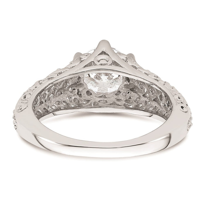 Buy Exclusive 14K White Gold Vintage Engagement Ring - 1.25 Carat Value-5