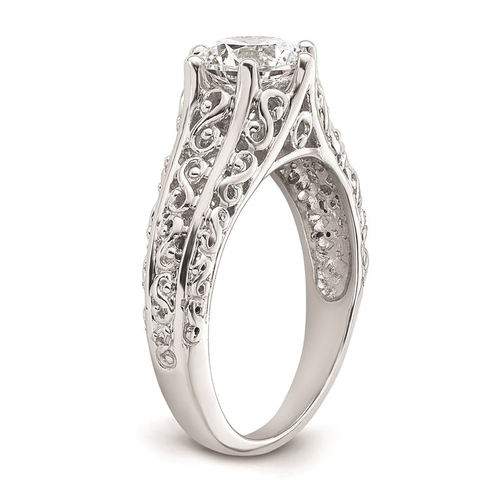 Buy Exclusive 14K White Gold Vintage Engagement Ring - 1.25 Carat Value-6