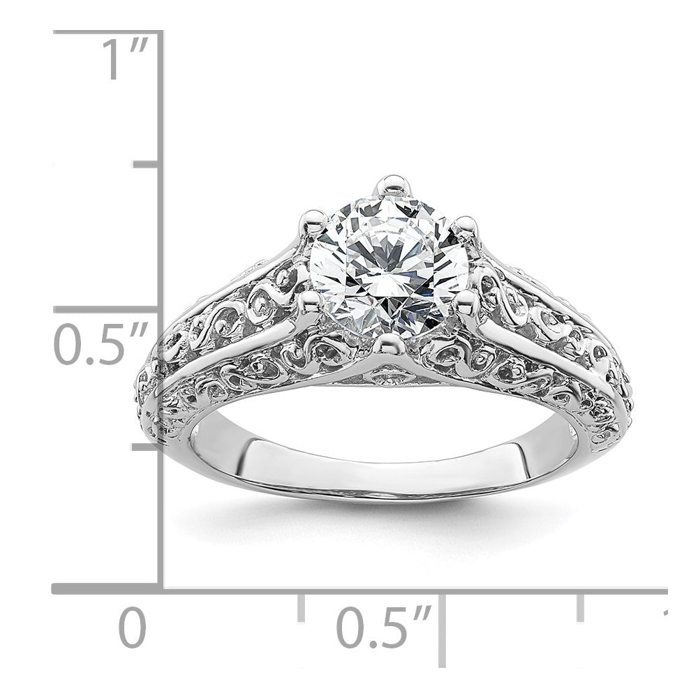 Buy Exclusive 14K White Gold Vintage Engagement Ring - 1.25 Carat Value