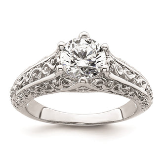 Buy Exclusive 14K White Gold Vintage Engagement Ring - 1.25 Carat Value