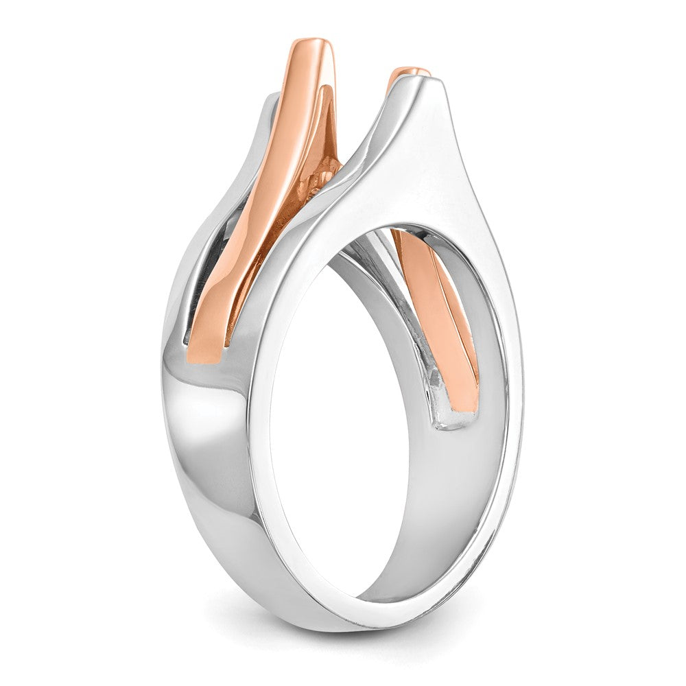 Exclusive 14K Two-Tone 1 Carat Engagement Ring Setting - Stylish & Affordable!