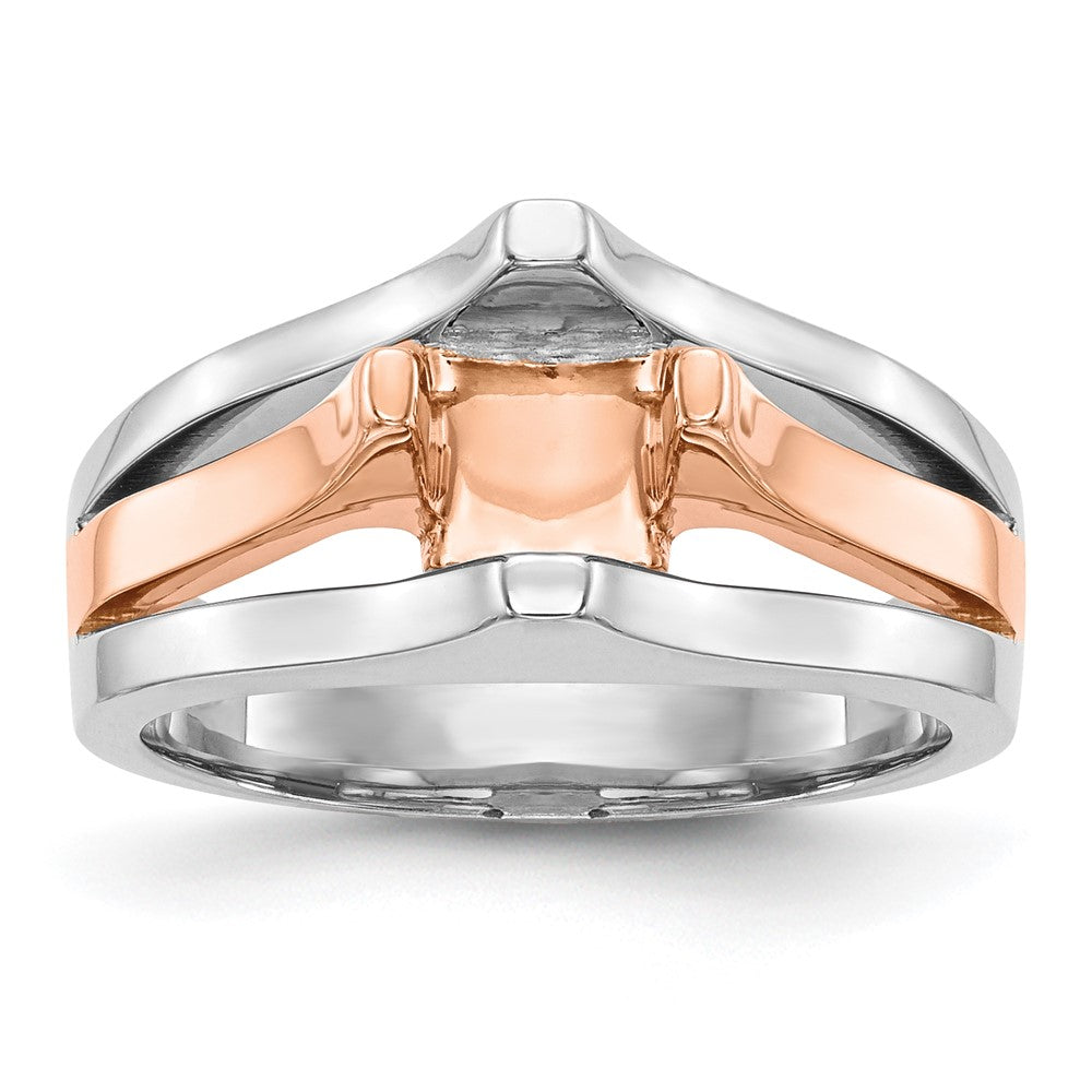 Exclusive 14K Two-Tone 1 Carat Engagement Ring Setting - Stylish & Affordable!