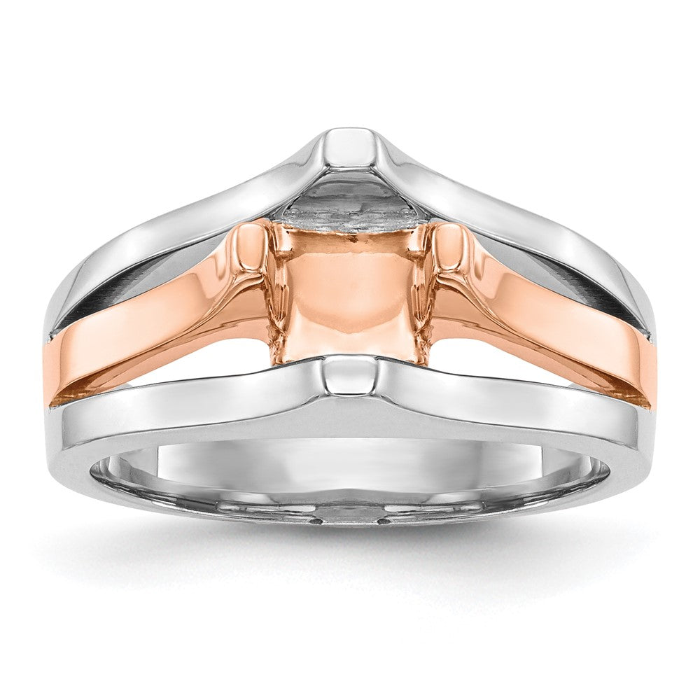 Exclusive 14K Two-Tone 1 Carat Engagement Ring Setting - Stylish & Affordable!