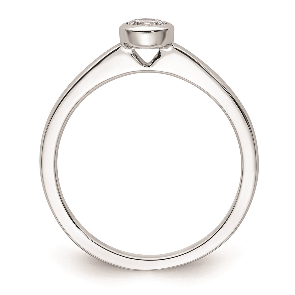 Buy Stylish 14K White Gold 1/4 Carat Solitaire Engagement Ring Mounting 4.10mm