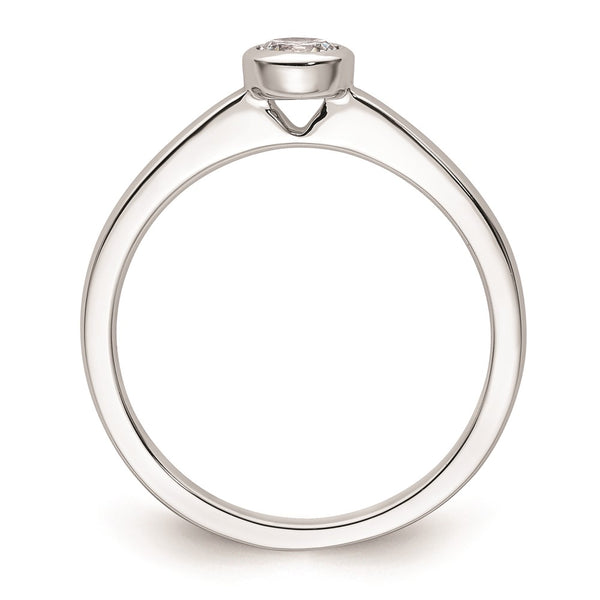 Buy Stylish 14K White Gold 1/4 Carat Solitaire Engagement Ring Mounting 4.10mm
