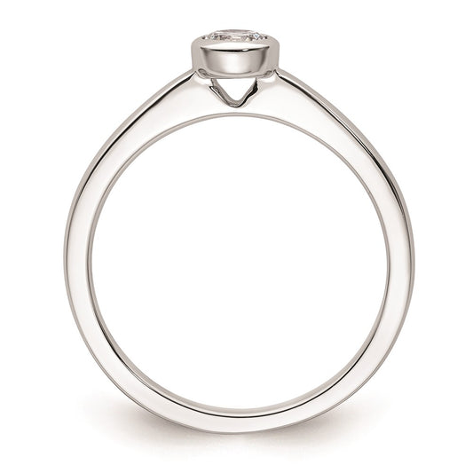 Buy Stylish 14K White Gold 1/4 Carat Solitaire Engagement Ring Mounting 4.10mm