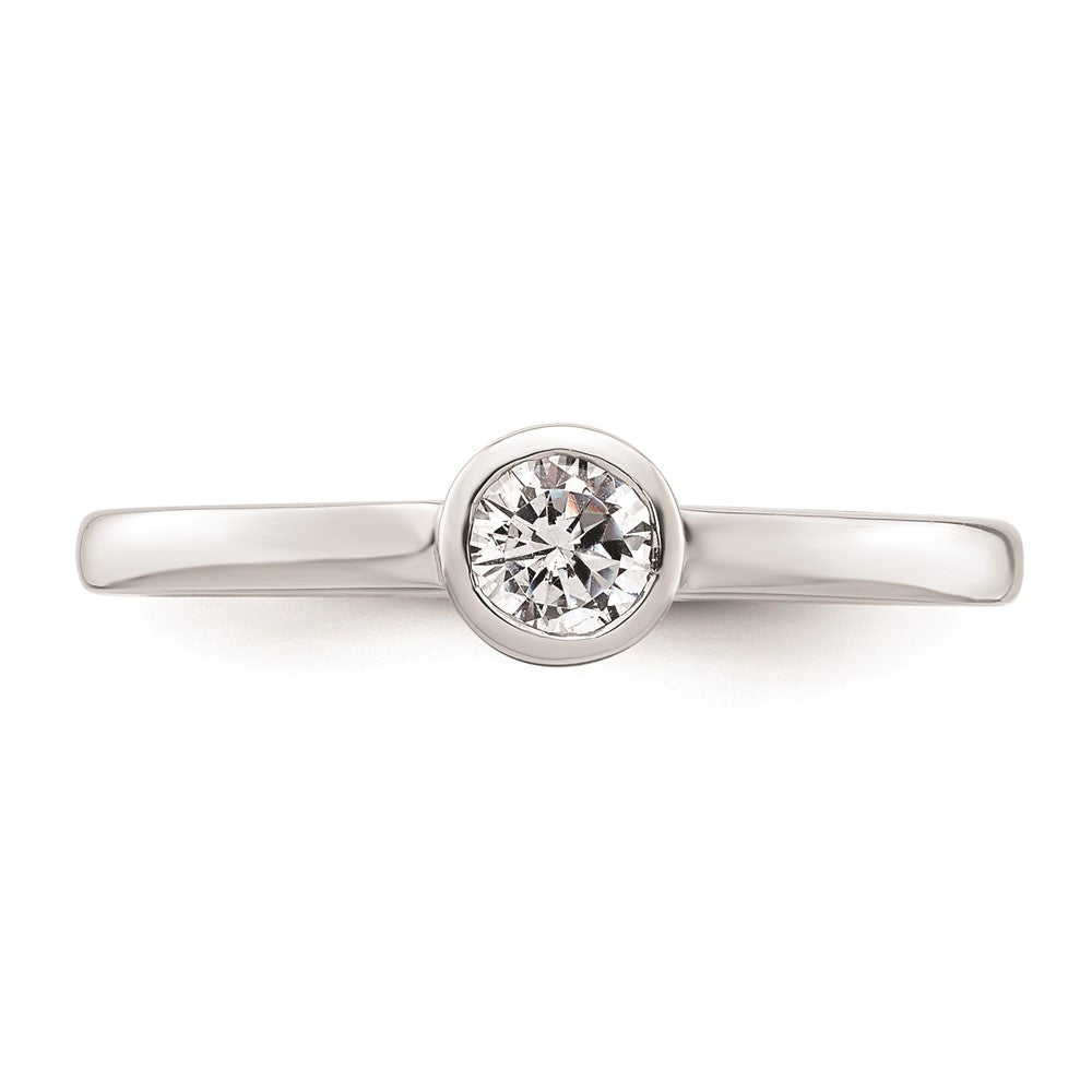 Buy Stylish 14K White Gold 1/4 Carat Solitaire Engagement Ring Mounting 4.10mm
