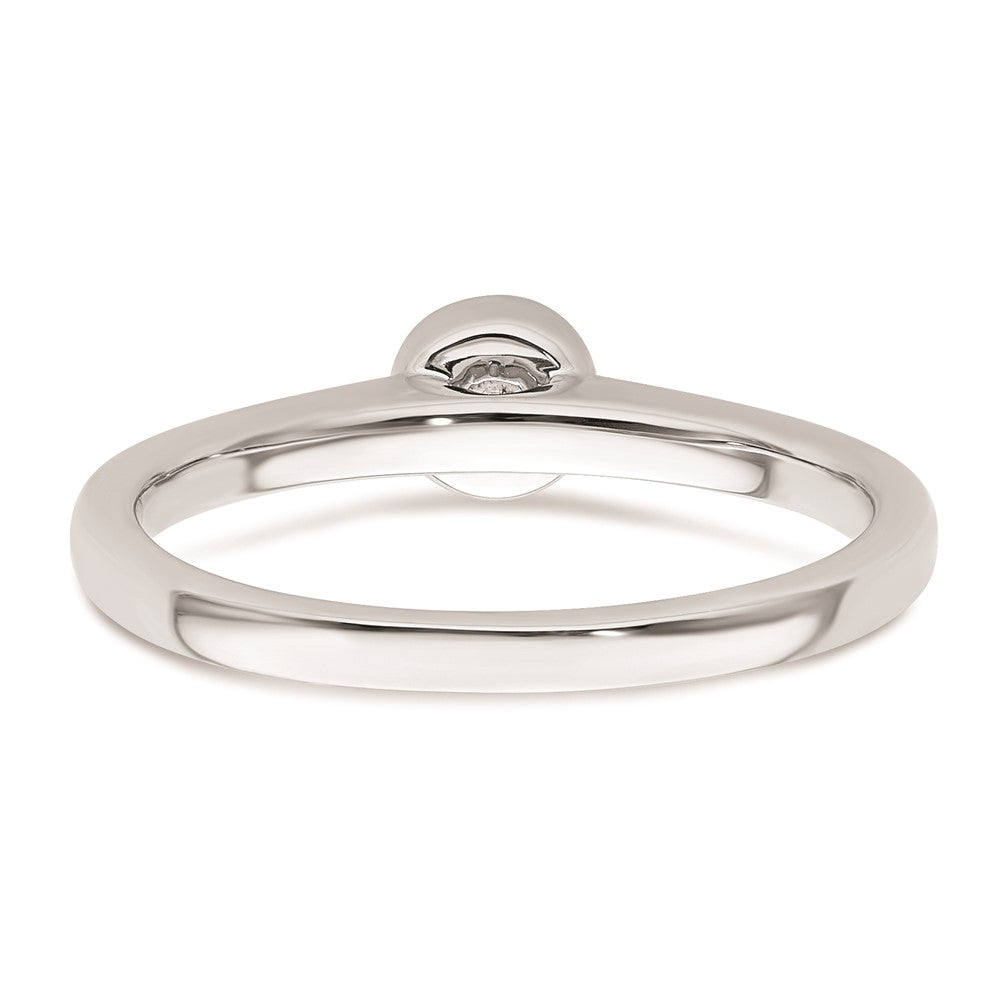 Buy Stylish 14K White Gold 1/4 Carat Solitaire Engagement Ring Mounting 4.10mm