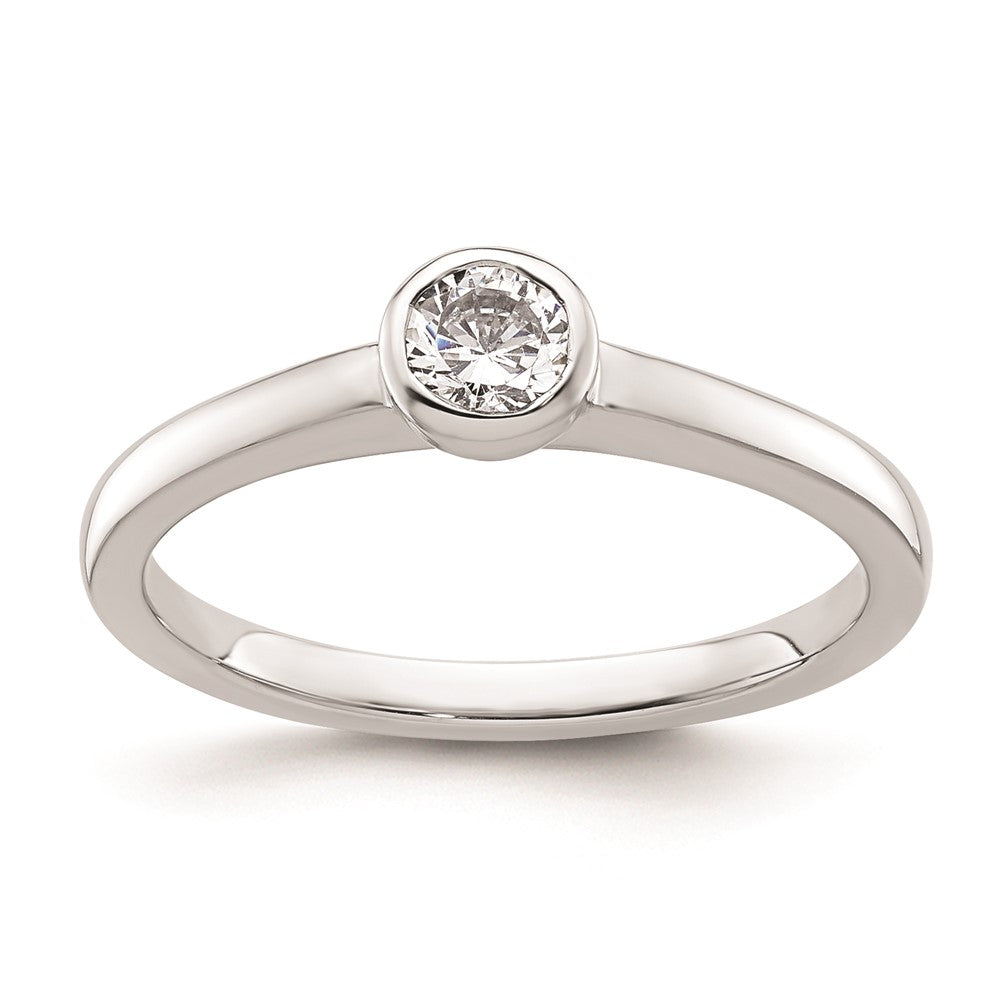 Buy Stylish 14K White Gold 1/4 Carat Solitaire Engagement Ring Mounting 4.10mm