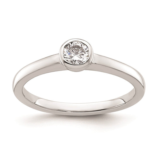 Buy Stylish 14K White Gold 1/4 Carat Solitaire Engagement Ring Mounting 4.10mm