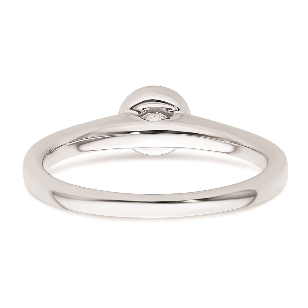 Buy Stylish 14K White Gold Engagement Ring Mounting - 1/3 Carat Bezel Set