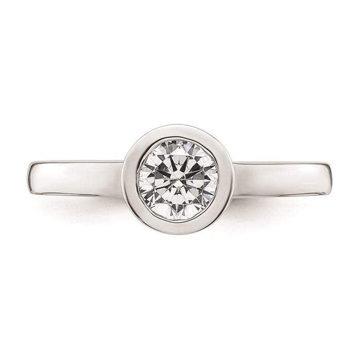High-Quality 14K White Gold Engagement Ring Mounting - 3/4 Carat Value Deal-4