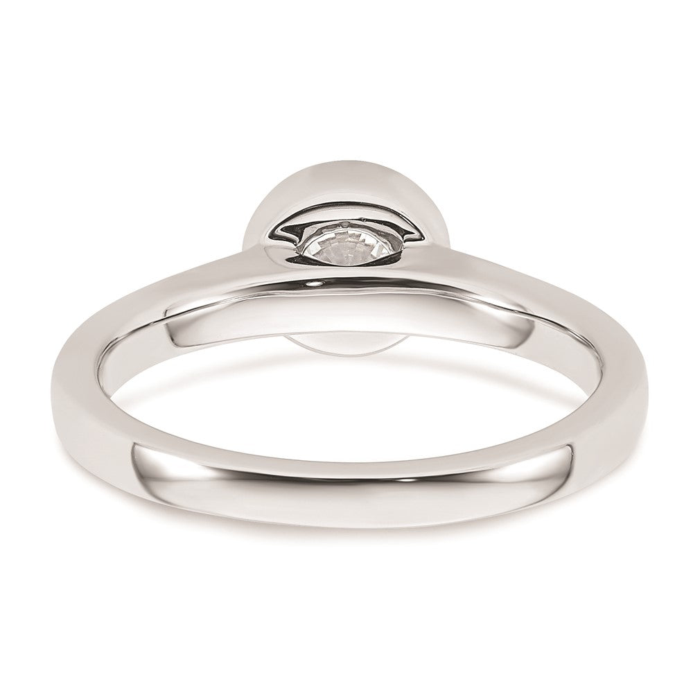 High-Quality 14K White Gold Engagement Ring Mounting - 3/4 Carat Value Deal
