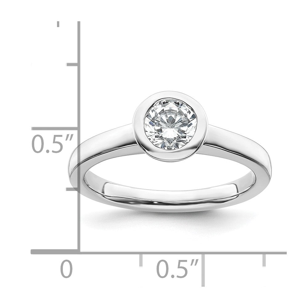 High-Quality 14K White Gold Engagement Ring Mounting - 3/4 Carat Value Deal