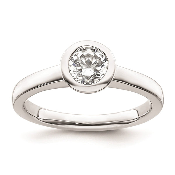 High-Quality 14K White Gold Engagement Ring Mounting - 3/4 Carat Value Deal
