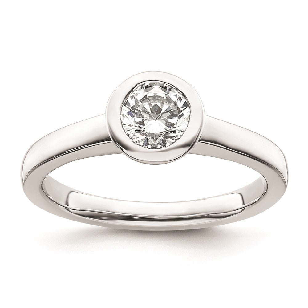 High-Quality 14K White Gold Engagement Ring Mounting - 3/4 Carat Value Deal