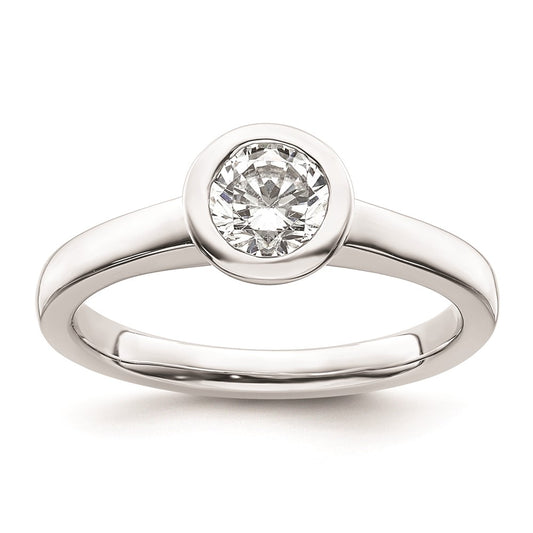 High-Quality 14K White Gold Engagement Ring Mounting - 3/4 Carat Value Deal