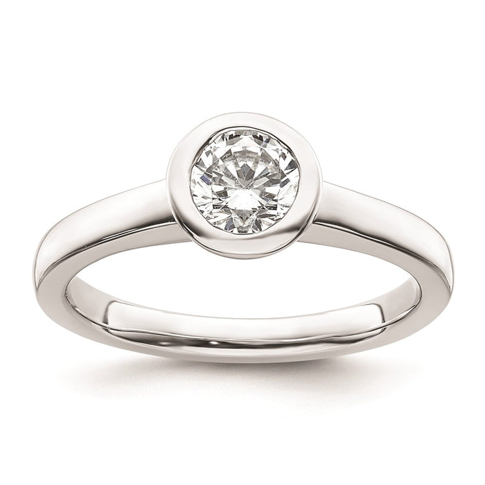 High-Quality 14K White Gold Engagement Ring Mounting - 3/4 Carat Value Deal-1