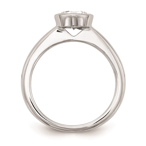 14K White Gold 1 Carat Solitaire Engagement Ring