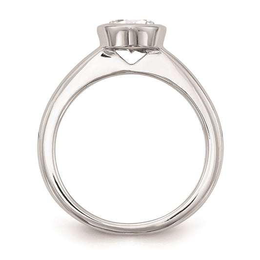 Buy Exclusive 14K White Gold 1 Carat Solitaire Engagement Ring - Stylish Design