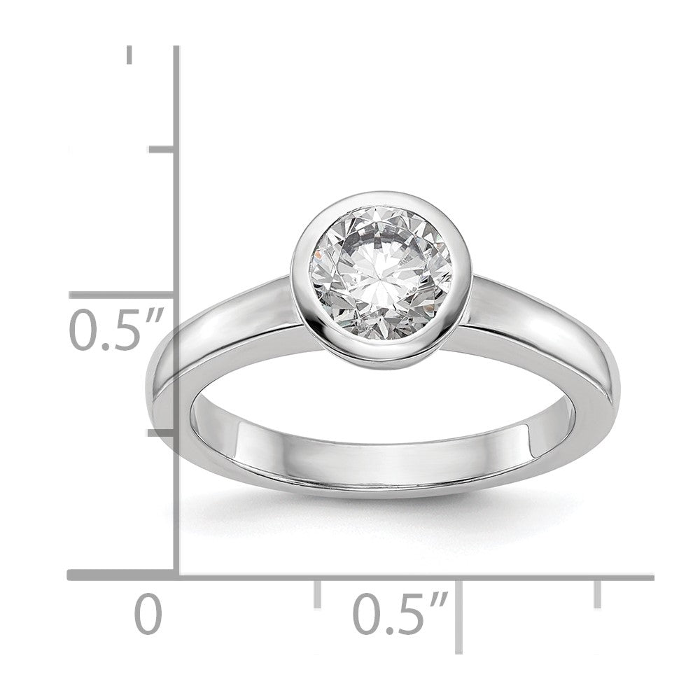 Buy Exclusive 14K White Gold 1 Carat Solitaire Engagement Ring - Stylish Design