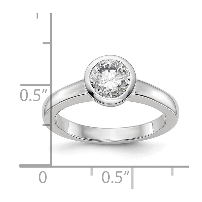 Buy Exclusive 14K White Gold 1 Carat Solitaire Engagement Ring - Stylish Design-7
