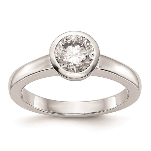 Buy Exclusive 14K White Gold 1 Carat Solitaire Engagement Ring - Stylish Design