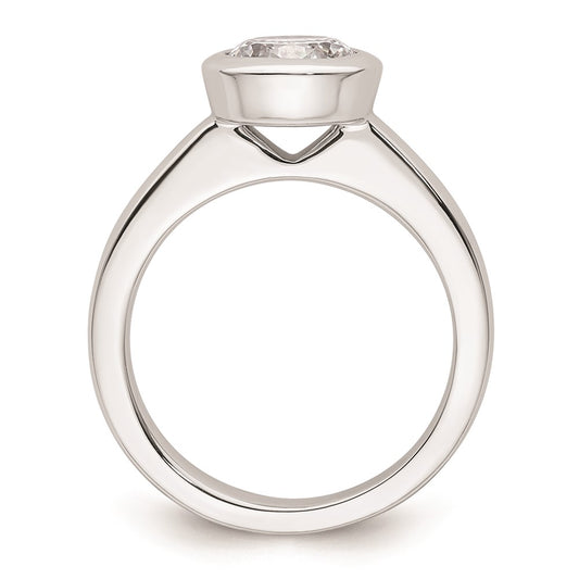 Exclusive 14K White Gold 1.5 Carat Solitaire Engagement Ring - Stylish Value