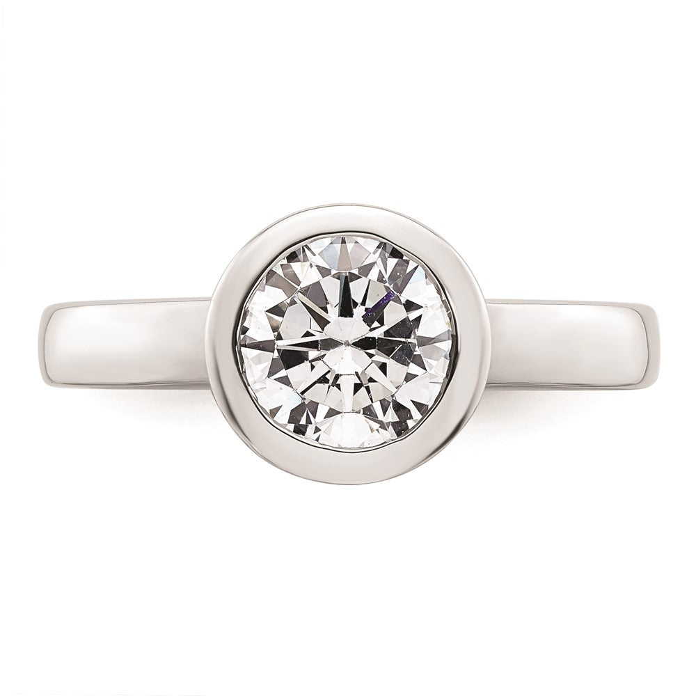 Exclusive 14K White Gold 1.5 Carat Solitaire Engagement Ring - Stylish Value