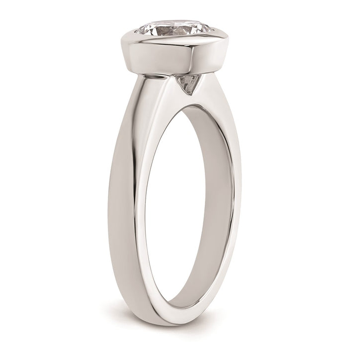 Exclusive 14K White Gold 1.5 Carat Solitaire Engagement Ring - Stylish Value-6