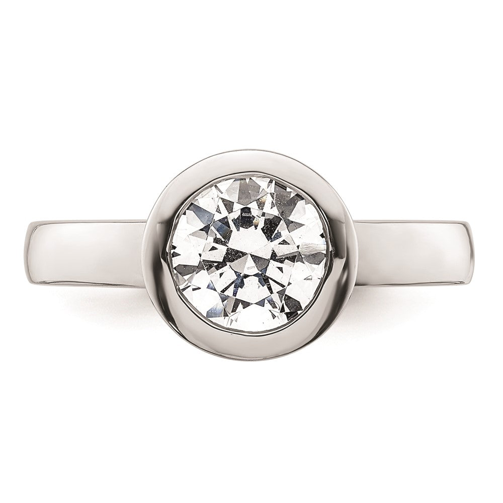 Buy Exclusive 14K White Gold 2 Carat Bezel Set Engagement Ring Setting 8.20mm